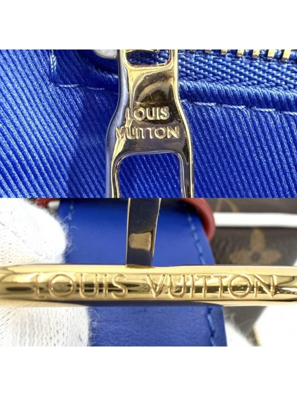 Louis Vuitton Handbag Monogram Nba Crocodile Drop Kit Collaboration Brown Gold